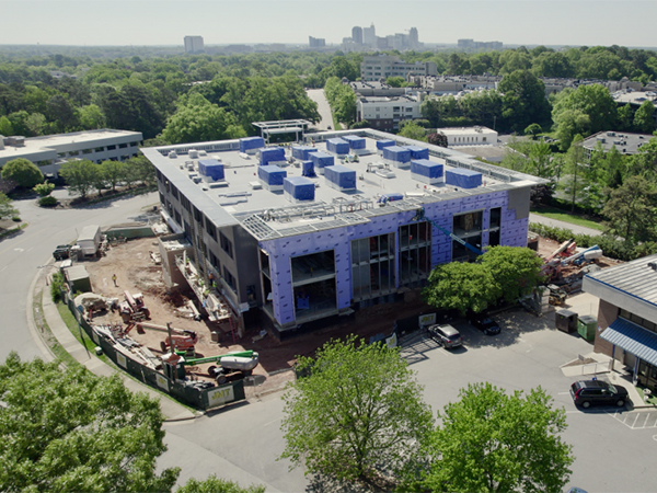 Commercial building under construction