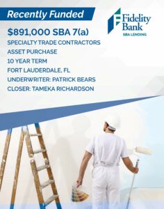 Q2 SBA Recap Closed Deal